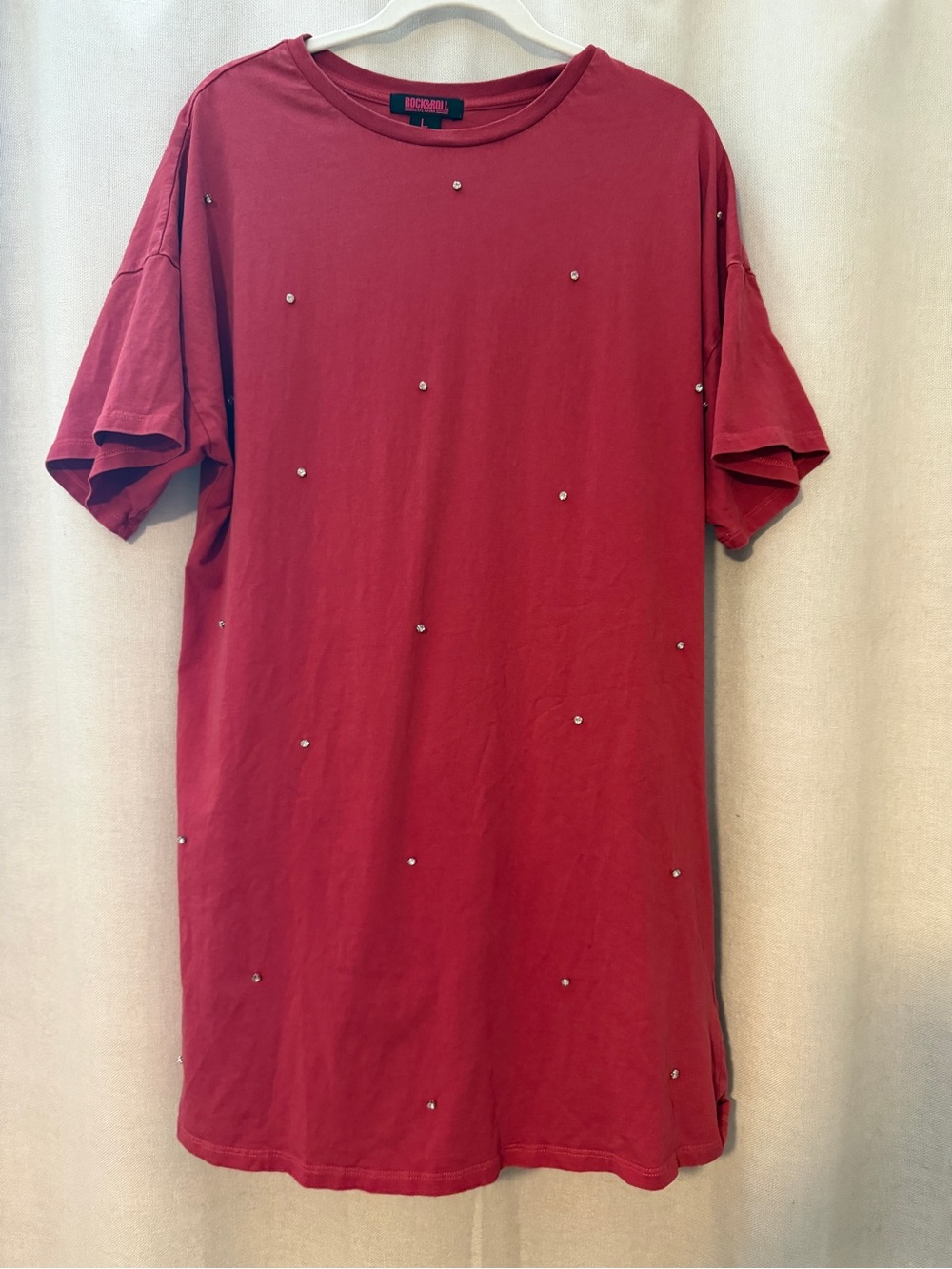Rock & Republic  T-Shirt Dress with Stud Accents